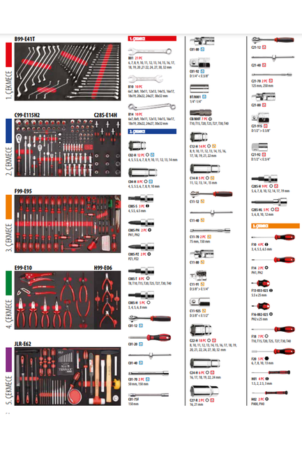 343 Pc.Sup.Maxı Genel Maksatlı Alet Seti+A01M-07J - Thumbnail