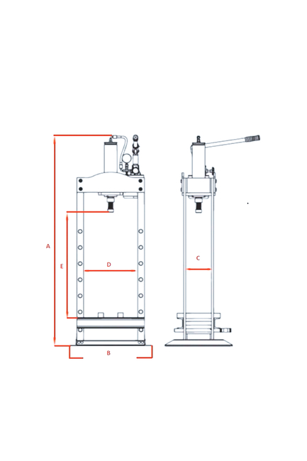 Dorf 15 Ton Hidrolik Pres - Thumbnail