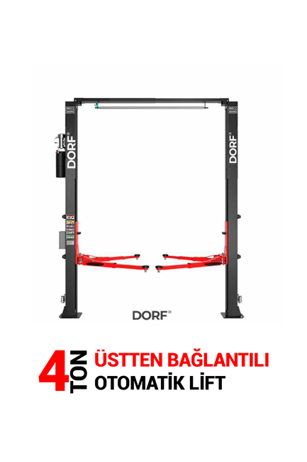 Dorf 4 Ton Üstten Bağlantılı Tam Otomatik Çift Sütunlu Hidrolik Lift - Thumbnail